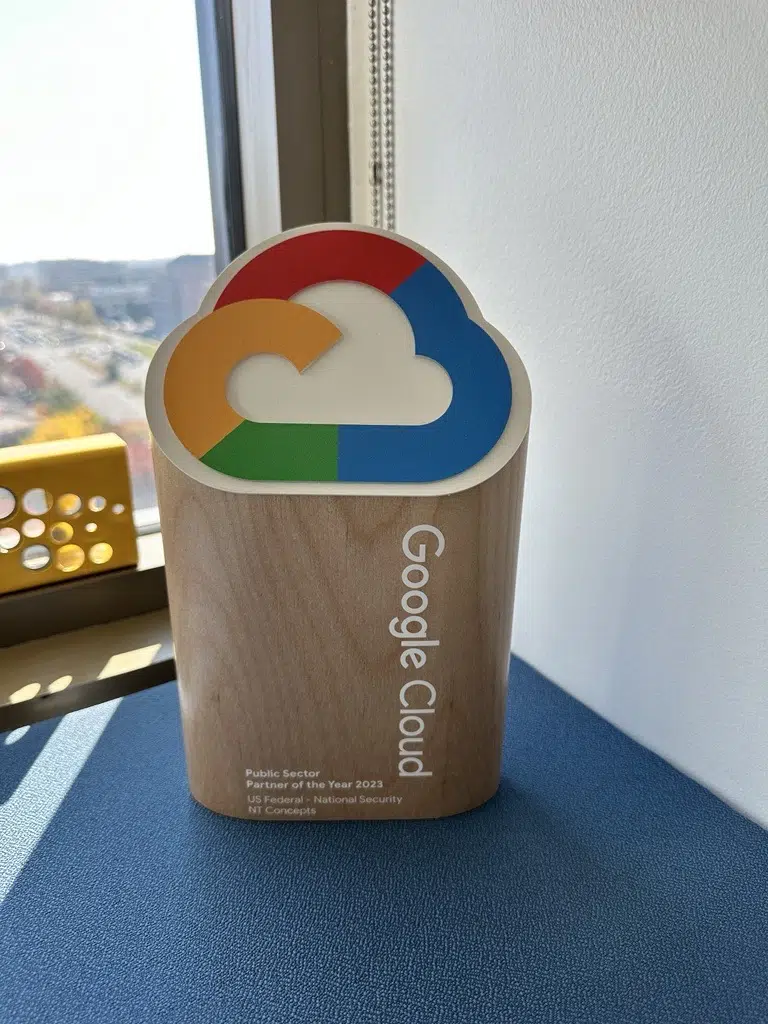 Photo of Google Cloud Public Sector Partner of the Year Award