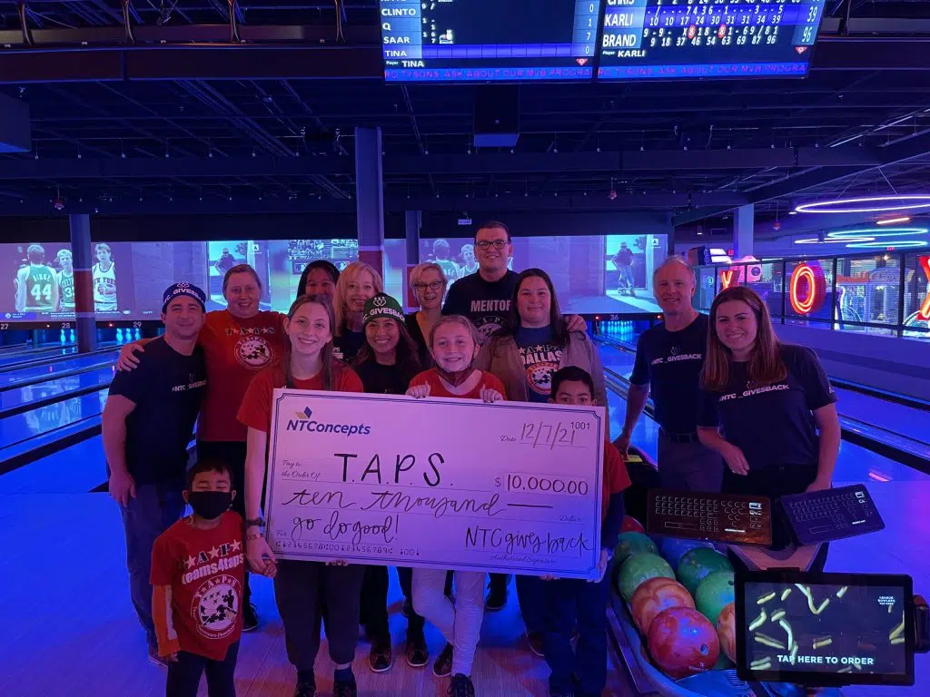 #NTC_GivesBack presents a $10,000 check to TAPS