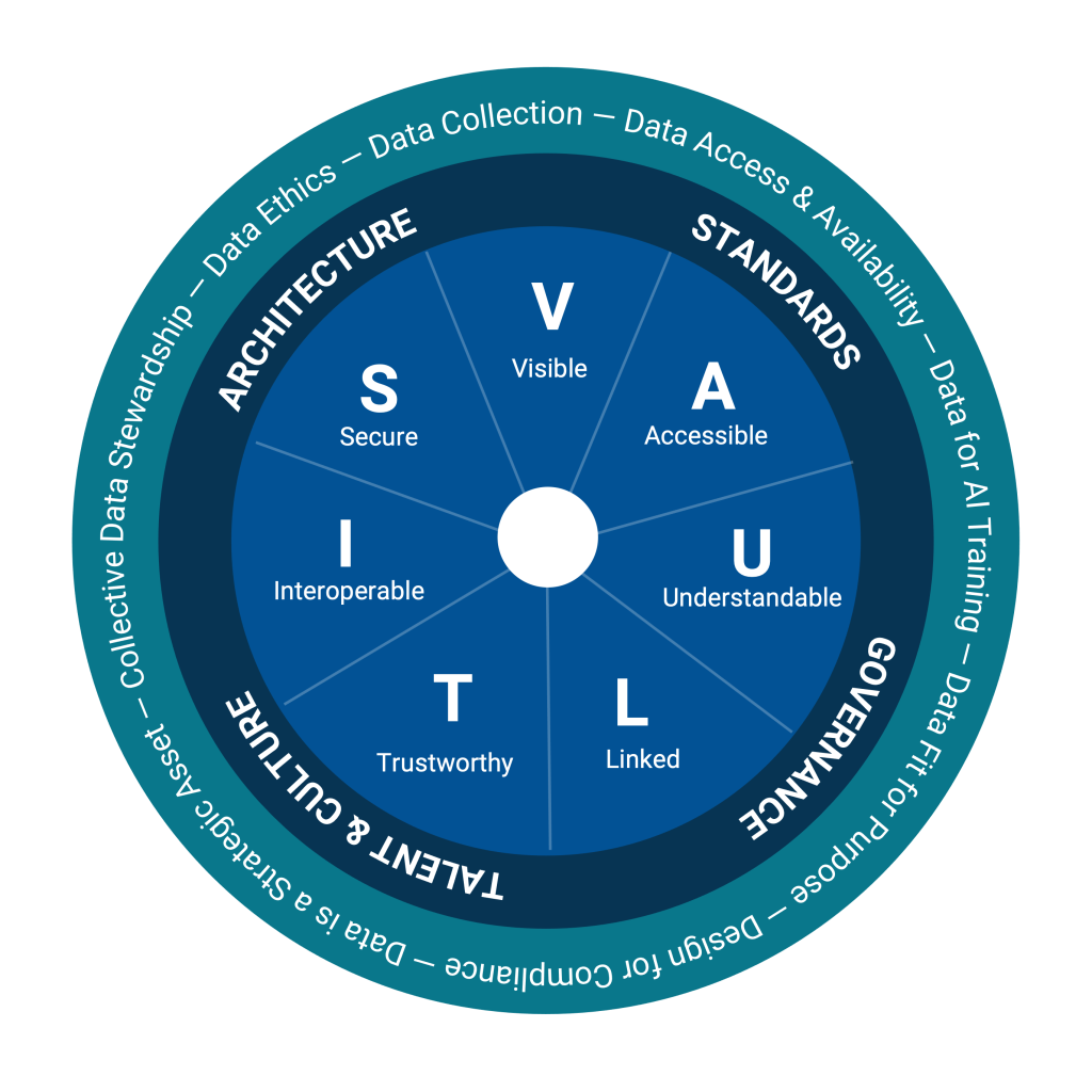 Graphic depicting the DoD Strategy Framework VAULTIS
