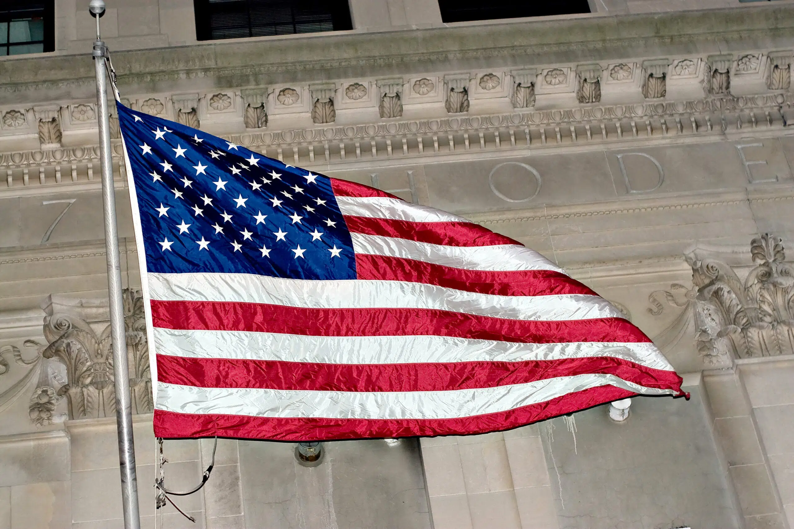 American Flag Flying